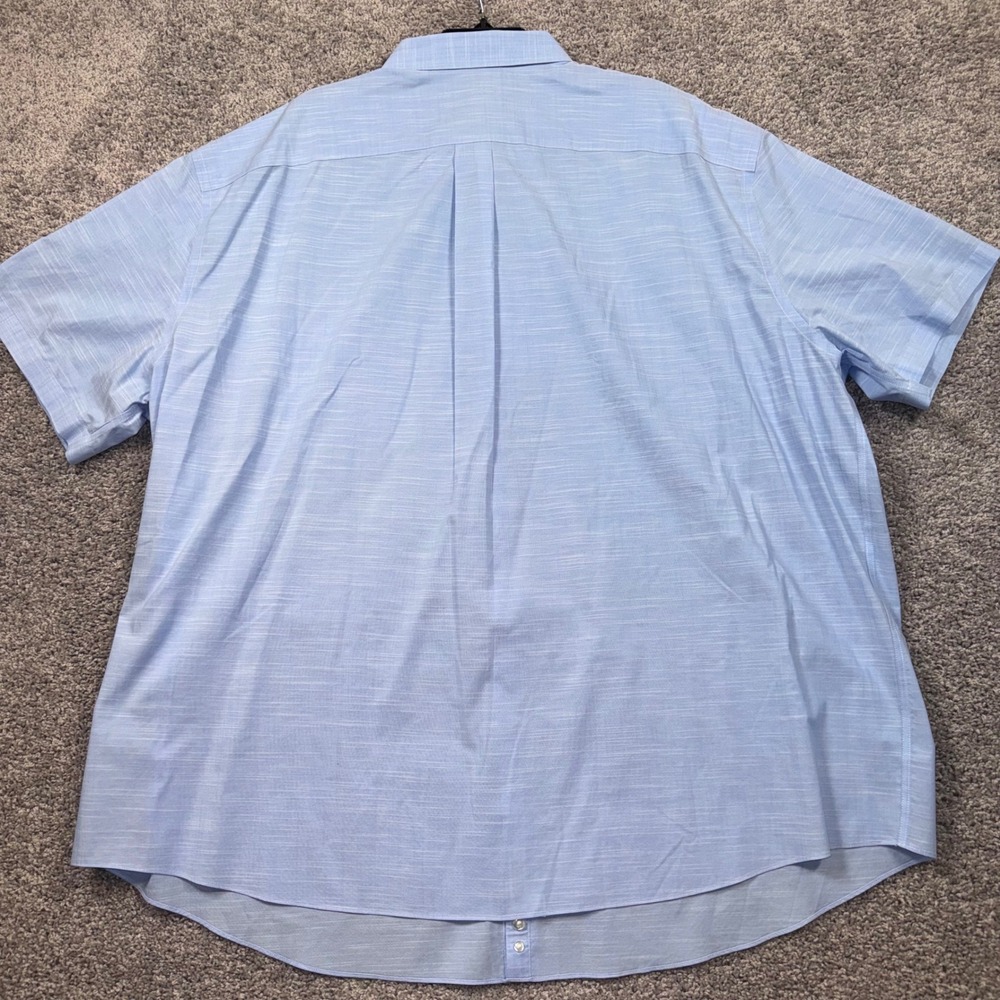 Roundtree & Yorke Gold Label Button Down Men Stretch Light Blue 3XB NEW - Picture 4 of 8